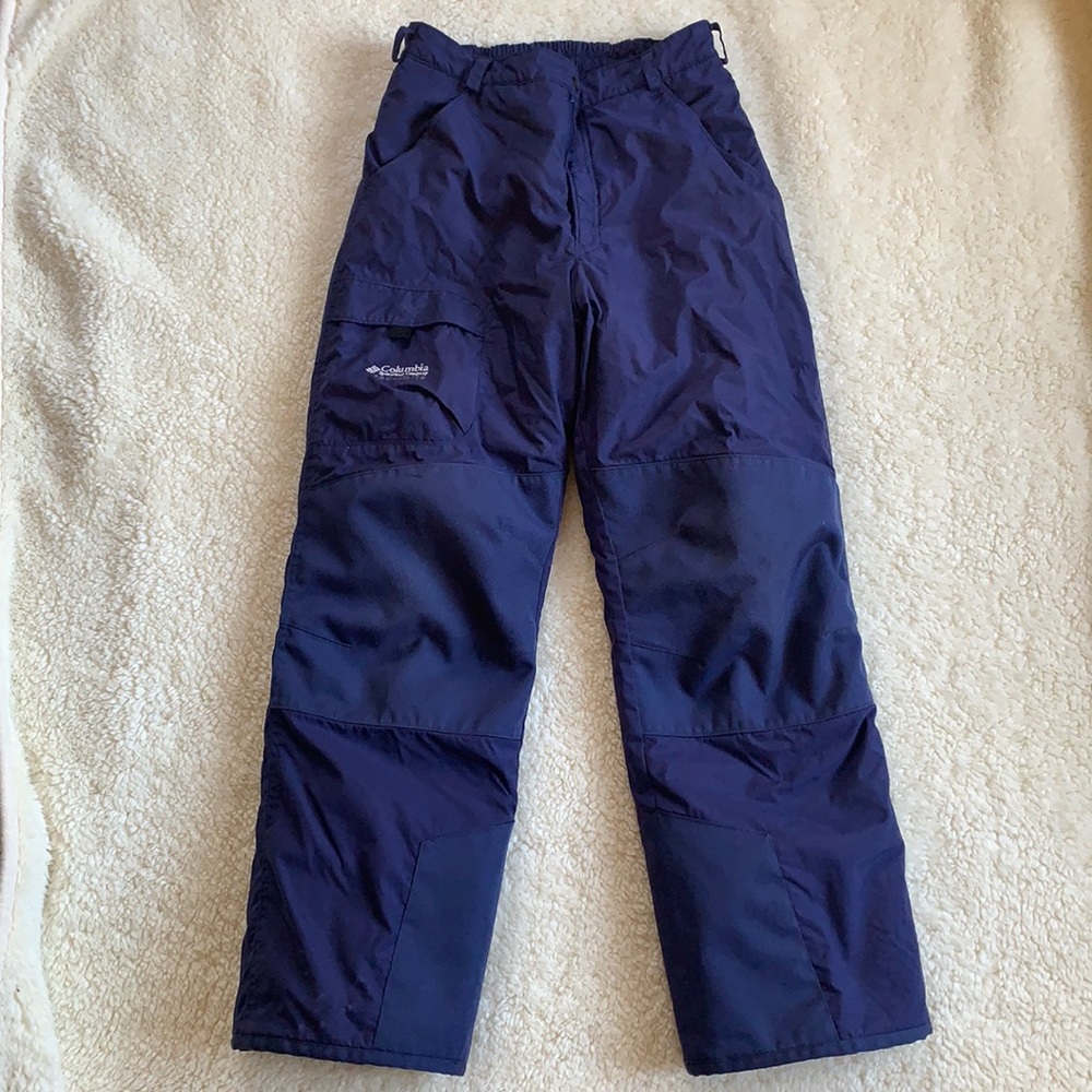 Columbia Snow Pants Youth Size 14/16 Navy Blue Columbia Sportswear Brand Unisex